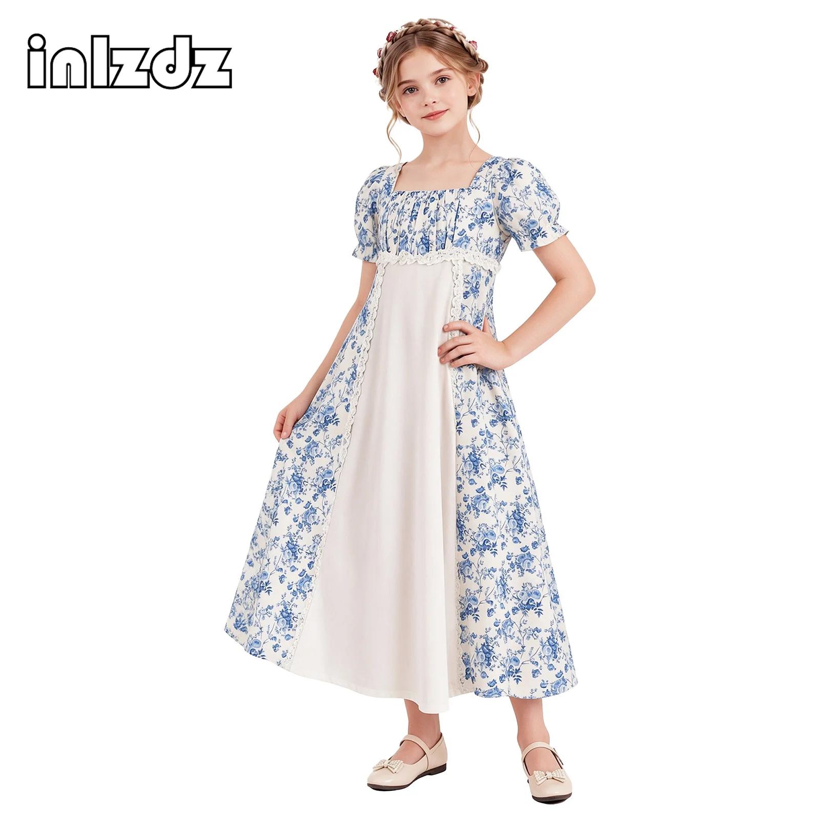 Lace Dress - Vestido medieval renacentista para niñas, con