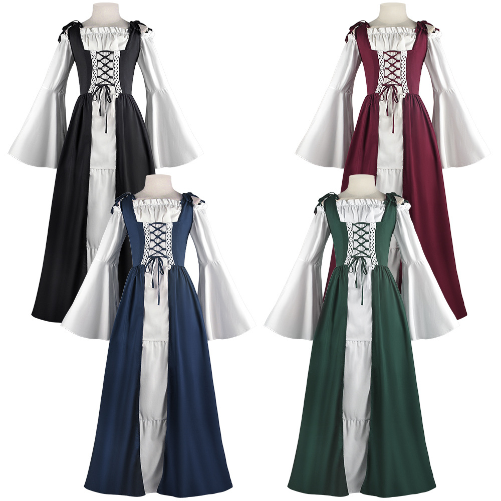 Lace Dress - Vestido Medieval Steampunk con Cordones, Traje