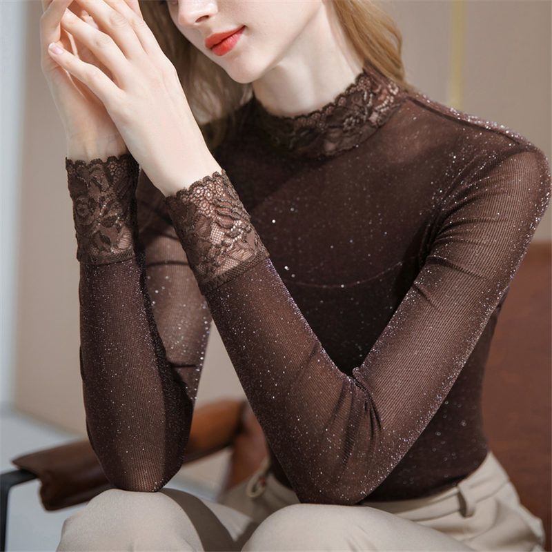 Blusas de encaje con gasa bril - Silk Blouse reseña y precio
