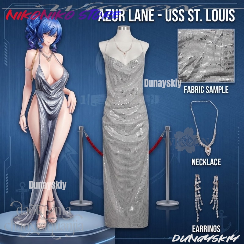 Disfraz de Anime Azur Lane, Ve - Evening Gown reseña y precio