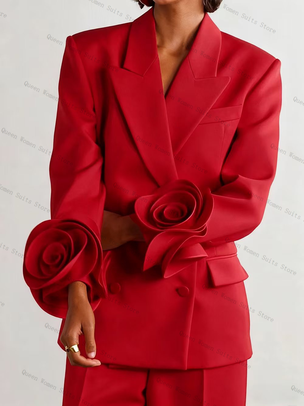 Conjunto de traje rojo de lujo - Women'S Red Formal Wear reseña y precio