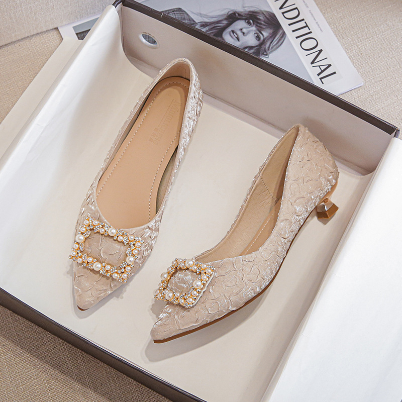Zapatos de Tacón Bajo con Punt - Wedding Dress reseña y precio